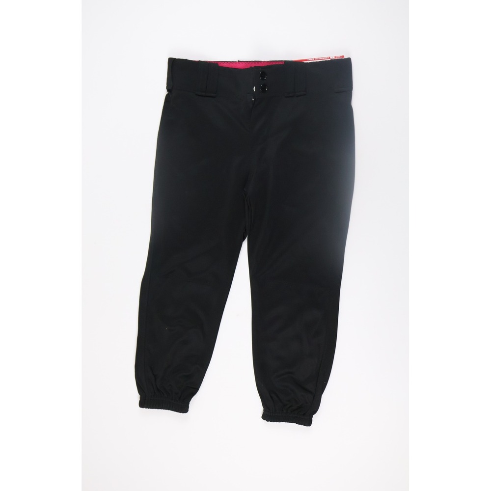 Alleson Athletic Fastpitch Pant Black Girls Large NWT